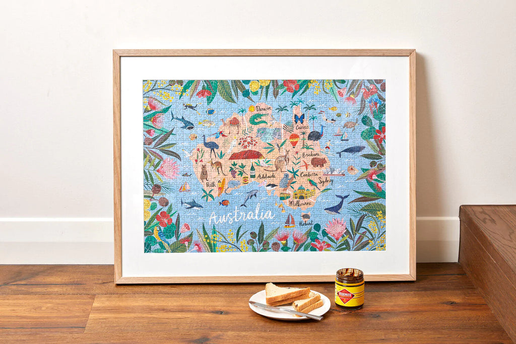 【希少品】Australian Paintings Jigsaw Book Just finished this beauty - 1000pc. King of Blossoms by