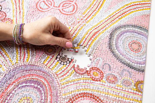 Indigenous Art Glitter Puzzle by Emma Stenhouse