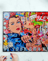 1000 piece puzzle - The Urban Pop Riveter Puzzles Drop Ship