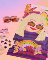 1000 Piece Puzzle with Gems - Bold, Brave, Brilliant - Journey of Something
