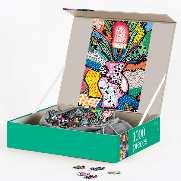 【希少品】Australian Paintings Jigsaw Book Australian Wildlife 60 Piece Children's Educational Jigsaw