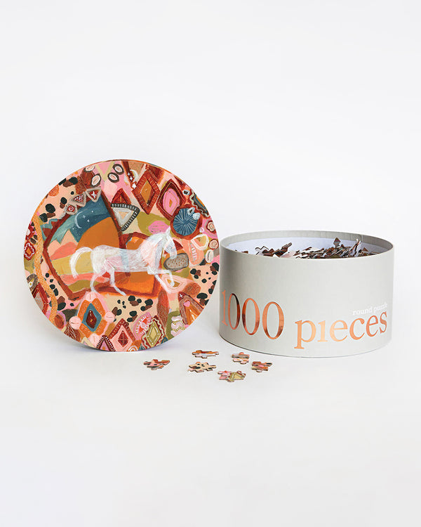 1000 Piece Round Puzzle (Circular) - When My Time Comes Puzzles Journey of Something