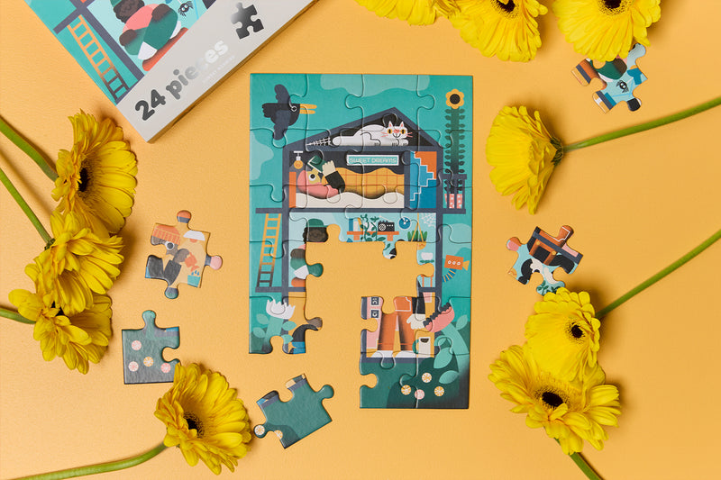 24 Piece Kids Puzzle - Sunday Morning
