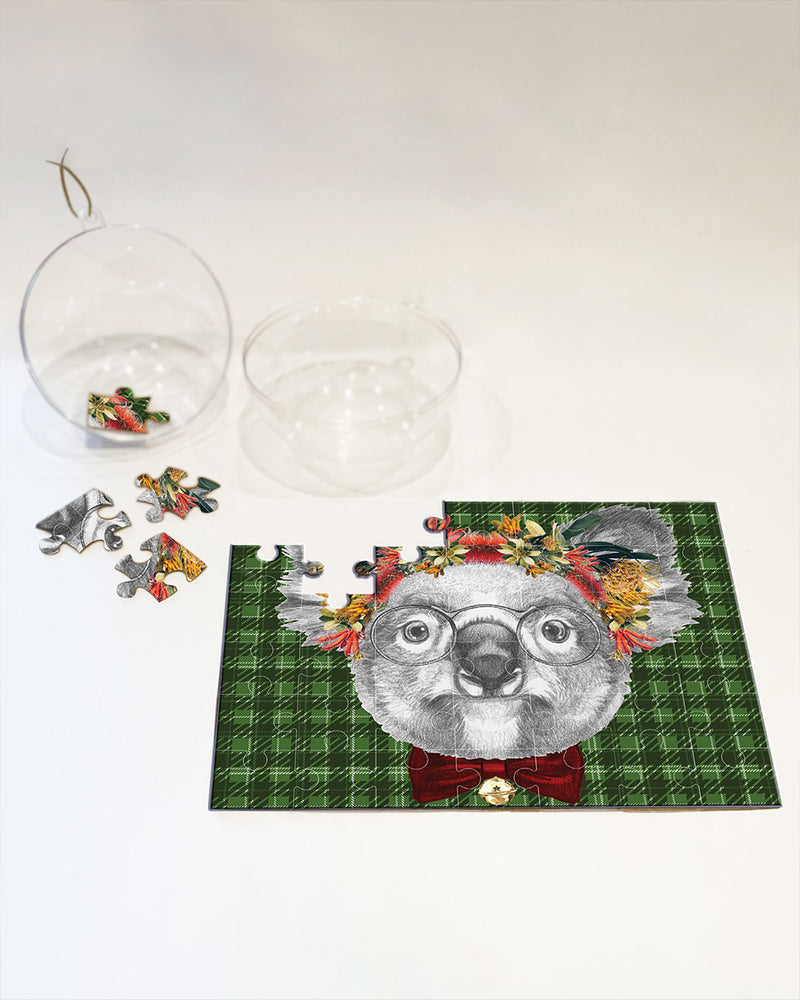 42 Piece Puzzle in Christmas Tree Ornament Puzzles Journey of Something