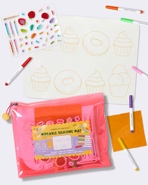 Wipeable Silicone Colouring Mat - Sweet As Art & Craft Kits Journey of Something