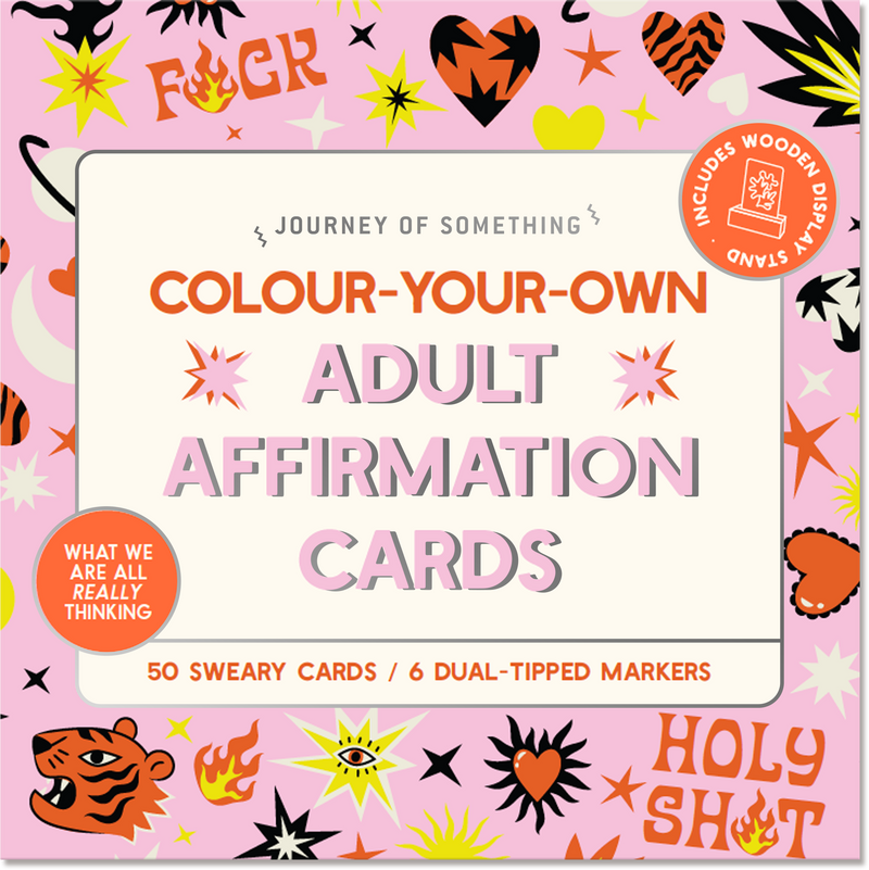 Colour Your Own Adult Affirmation Cards - Pre Order Journey of Something