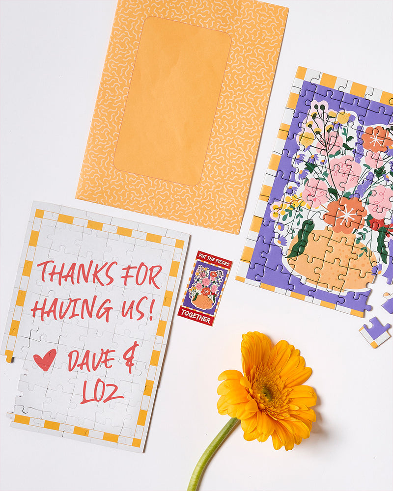 Greeting Card Puzzle - Just Because Gift Card Journey of Something