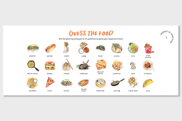 A shot of the game box displaying its title, 'Guess a Food,' with enticing food imagery.