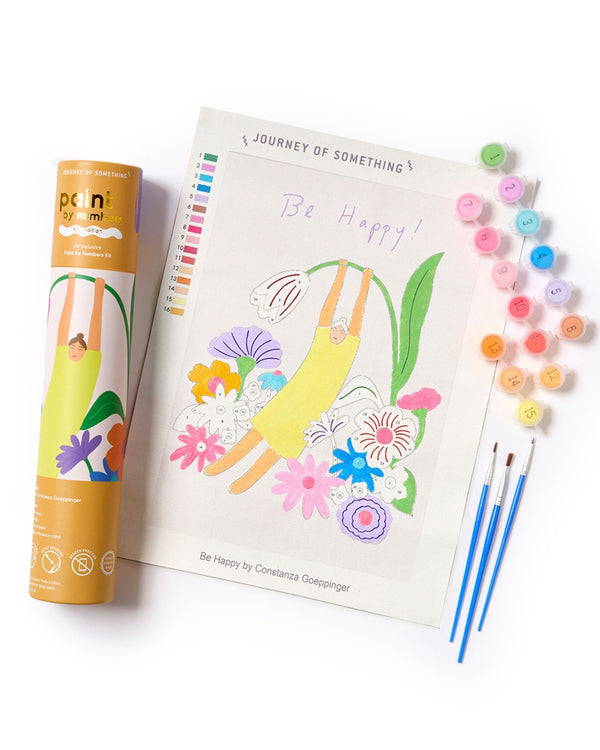 Kids Paint By Numbers Kit - Be Happy Journey of Something