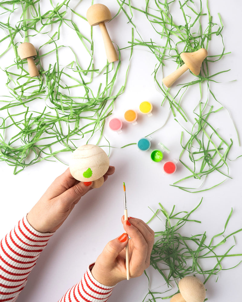 Paint Your Own Wooden Mushrooms  Journey of Something