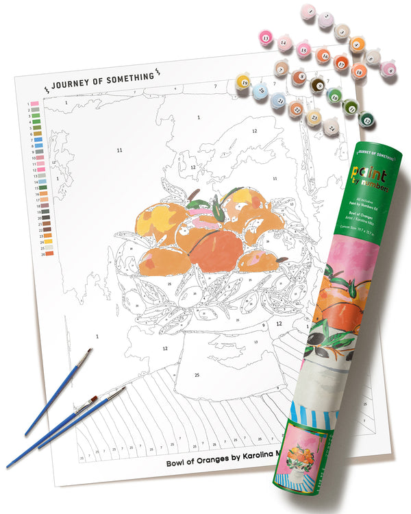 Paint by Numbers - Bowl of Oranges Journey of Something