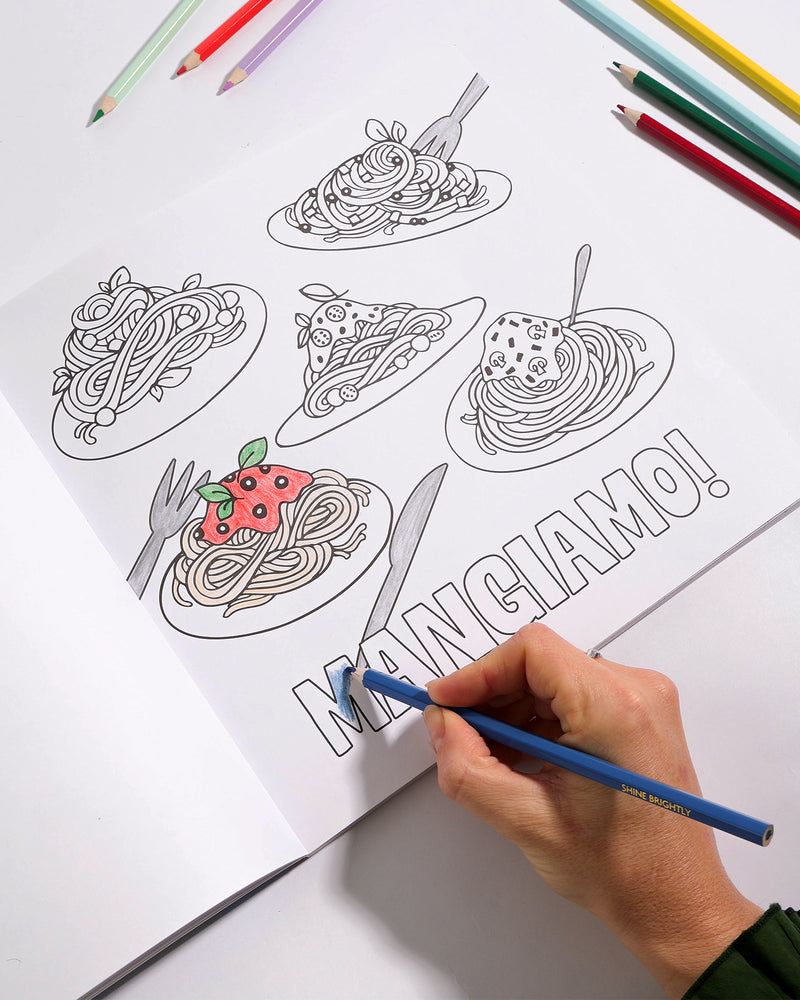 Pasta Lovers - Colouring Book - Pre Order Journey of Something