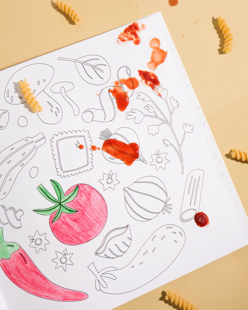 Pasta Lovers - Colouring Book - Pre Order Journey of Something