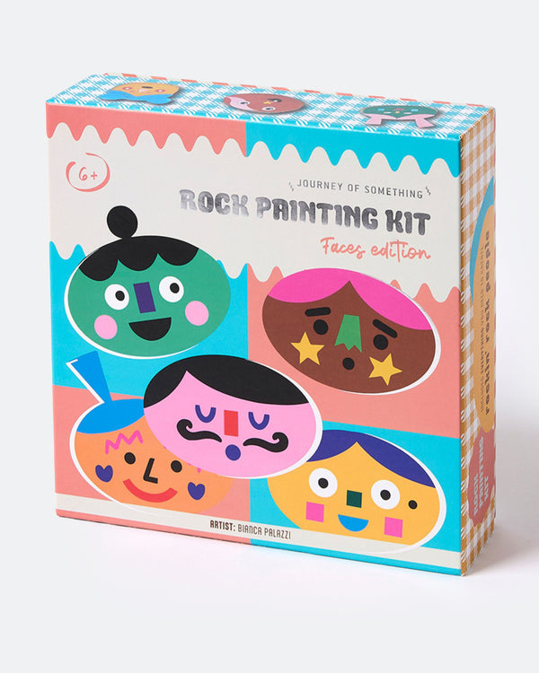 Kids Rock Painting Kit - Cool Faces Art & Craft Kits Journey of Something