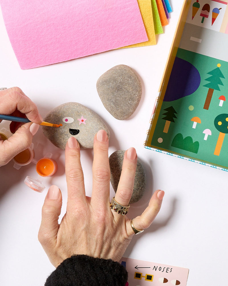 Easy Peasy Rock Painting - TinkerLab