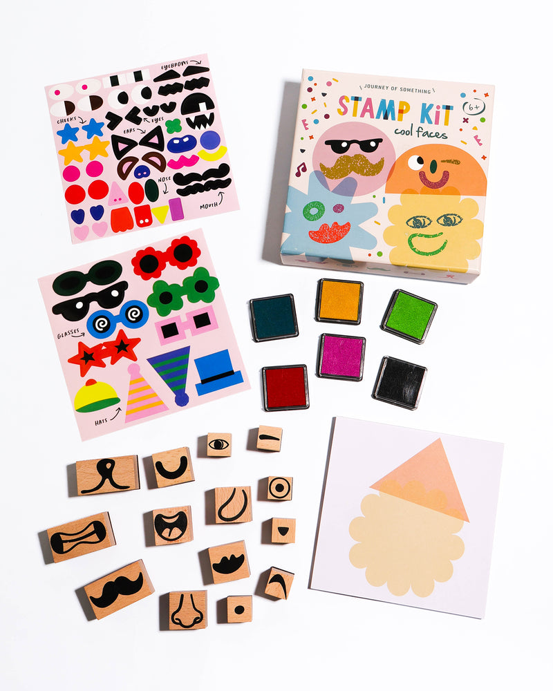 Stamp Kit - Cool Faces Art & Craft Kits Journey of Something