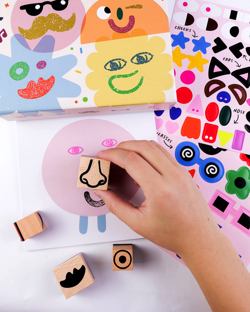 Stamp Kit - Cool Faces Art & Craft Kits Journey of Something