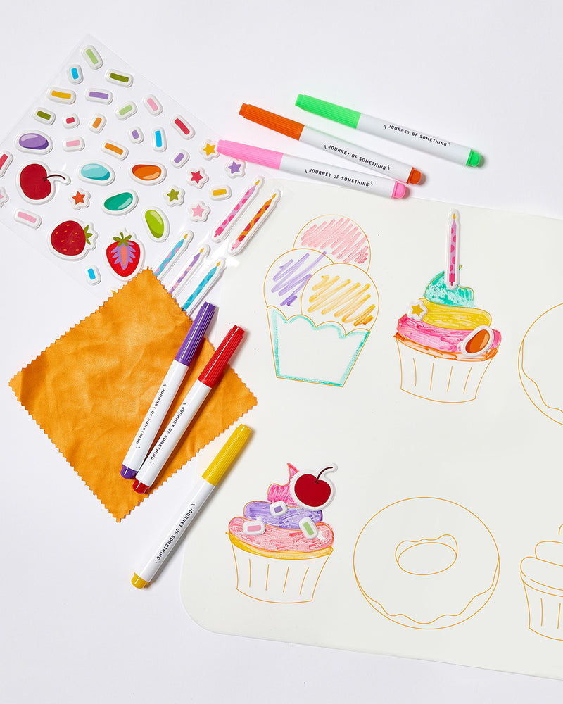 Wipeable Silicone Colouring Mat - Sweet As Art & Craft Kits Journey of Something