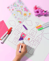 Wipeable silicone Mat - Unicorn Castle Art & Craft Kits Journey of Something