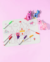 Wipeable silicone Mat - Unicorn Castle Art & Craft Kits Journey of Something