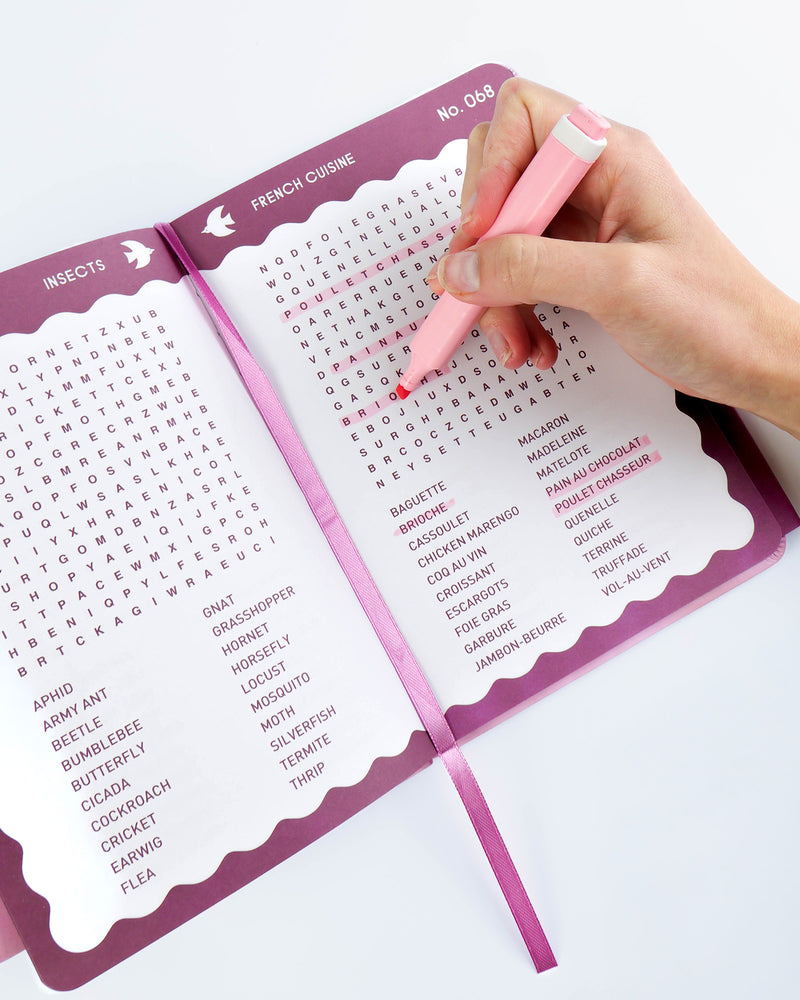 Word Search Pink Abstract - Pre Order Journey of Something