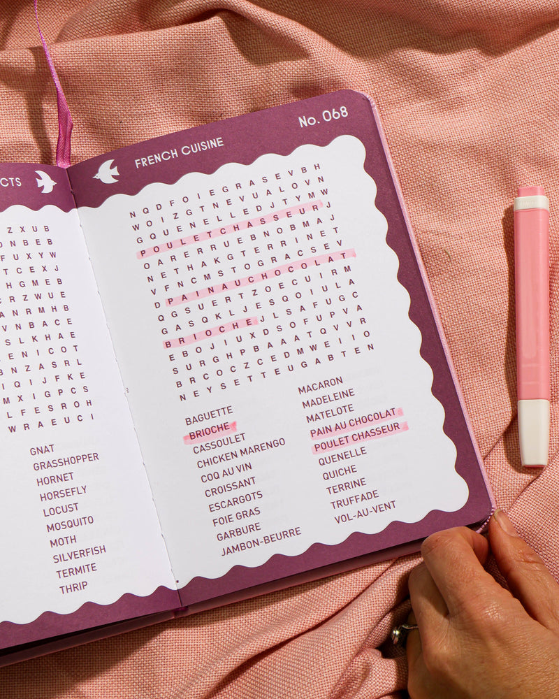 Word Search Pink Abstract - Pre Order Journey of Something