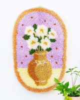 Flower Vase Peonies Rug Making Kit Art & Craft Kits Journey of Something