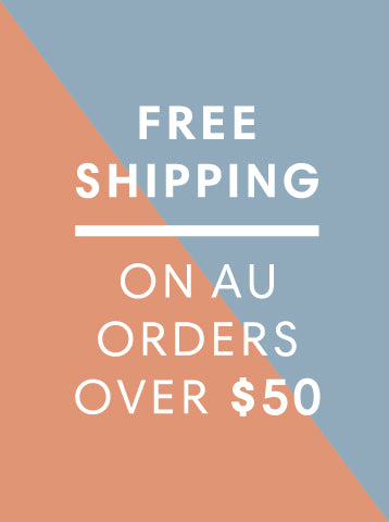 Free AU Shipping on orders over $50