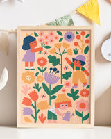 Kids Paint By Numbers Kit - Flower Patch Art & Craft Kits Journey of Something