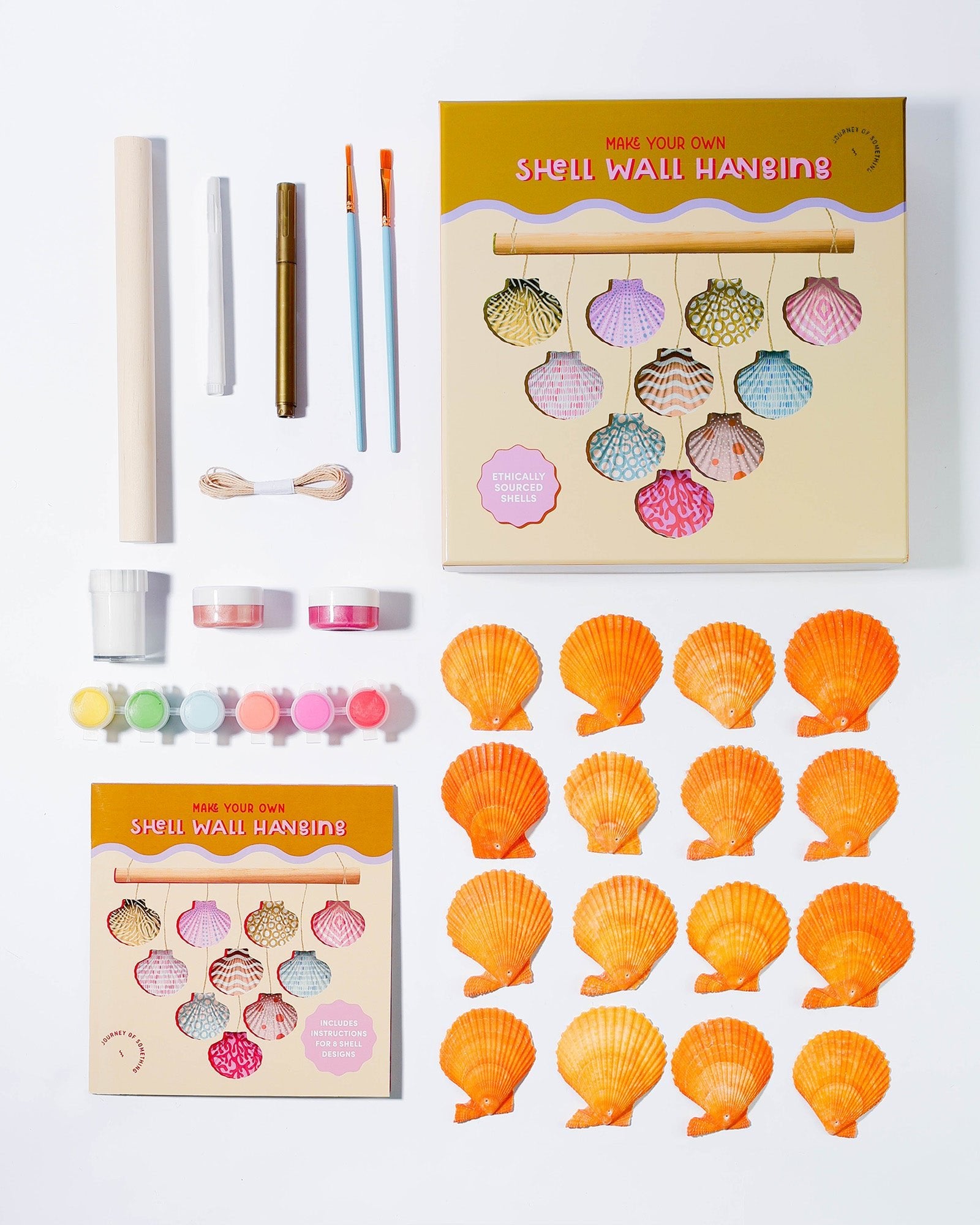 Shell On Own Make Your Own Shell Wall Hanging | DIY Coastal Craft Kit