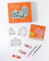 Paint Your Own Glass Vases - Glass Painting Kit Art & Craft Kits Journey of Something