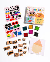 Wooden Stamp Kit - Cool Faces Art & Craft Kits Journey of Something