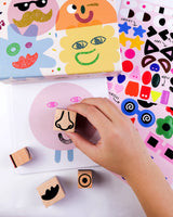 Wooden Stamp Kit - Cool Faces Art & Craft Kits Journey of Something