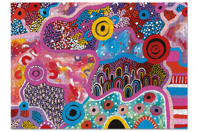 1000 Piece Aboriginal Jigsaw Puzzle | Aboriginal Puzzle for Adults | Indigenous Australian Puzzle for Adults | Australian Jigsaw Puzzle | Dot Puzzles | Dot Jigsaw Puzzle | Puzzle | Puzzle Art | 1000 Piece Puzzles Australia | 1000 Piece Jigsaw | Best Aboriginal Jigsaw Puzzle | Adult Jigsaw Puzzle | Aboriginal Puzzle Gifts | Journey of Something Puzzle