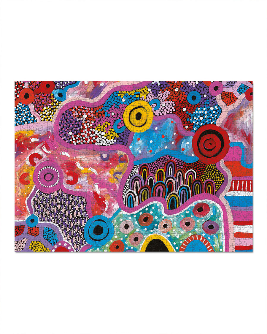 Puzzle of an abstract art piece