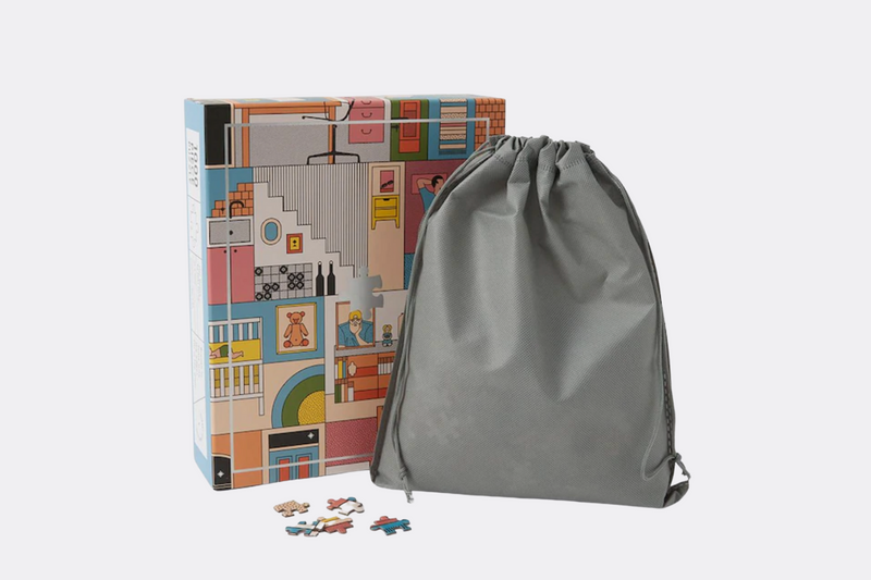 A unique and stylish 1000-piece puzzle of a house, perfect for adding a touch of personality to your home décor.