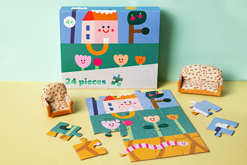 24 Piece Kids Jigsaw Puzzle - Discover the Garden's Wonders!