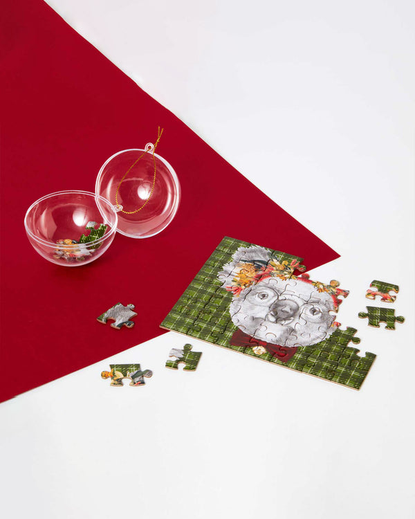 42 Piece Puzzle in Christmas Tree Ornament Puzzles Journey of Something