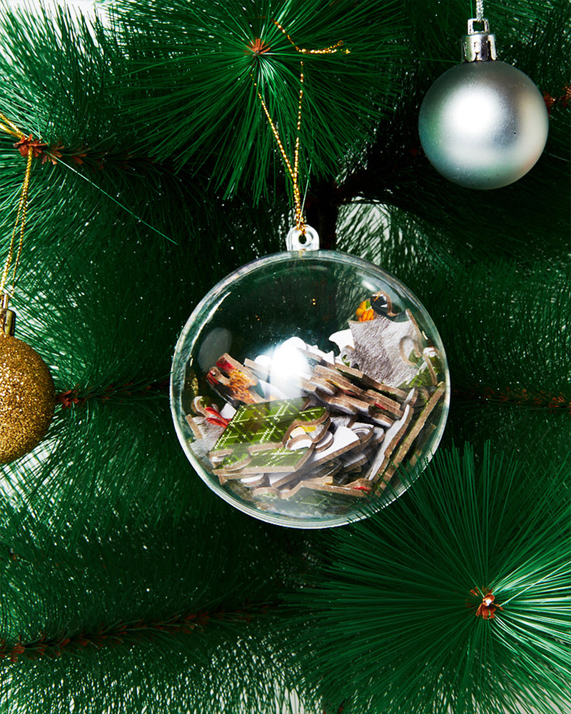 42 Piece Puzzle in Christmas Tree Ornament Puzzles Journey of Something