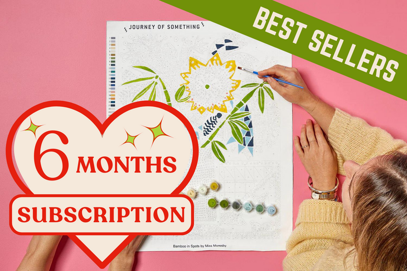 6 Month Paint by Numbers Subscription (For the price of 4 months)