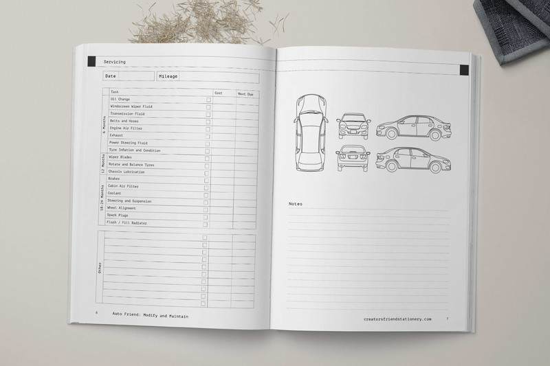 Automotive Maintenance Notebook