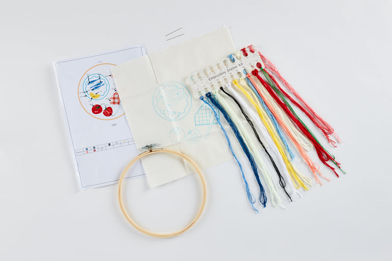 Embroidery Kits | Picnic Embroidery Kits | Modern Embroidery Kits Australia | Journey of Something Embroidery Kit