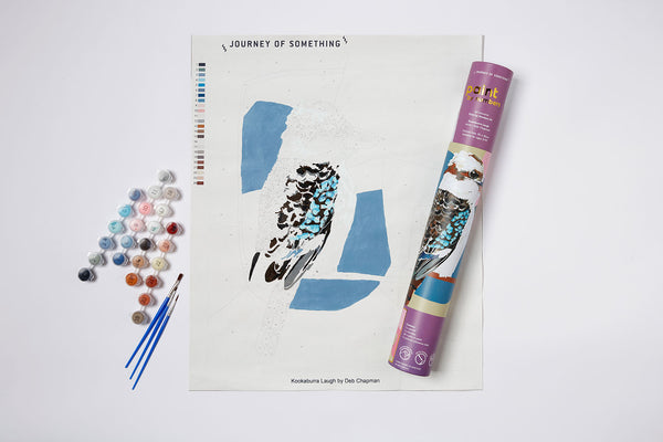 The kit includes everything you need, from the canvas to the brushes and paints. You don't need any prior experience in painting, just follow the numbered sections and watch your masterpiece come to life. 