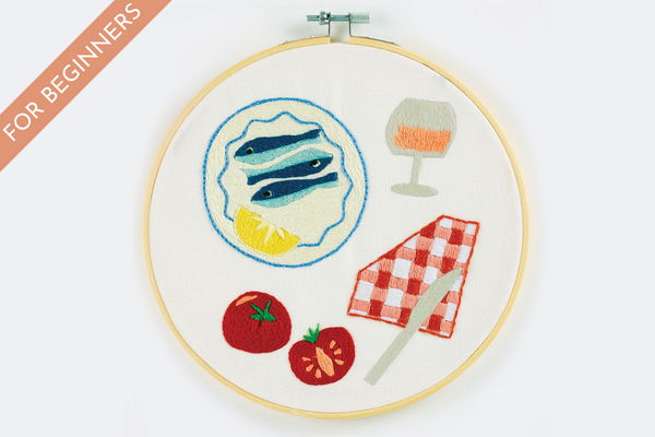Embroidery Kits | Picnic Embroidery Kits | Modern Embroidery Kits Australia | Journey of Something Embroidery Kit